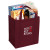 Custom Non-Woven Grocery Tote - Burgundy