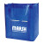 Custom Riptide Non-Woven Grocery Tote - Blue Side view