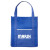Custom Riptide Non-Woven Grocery Tote - Blue Front view