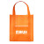 Custom Riptide Non-Woven Grocery Tote - Orange Front view