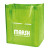 Custom Riptide Non-Woven Grocery Tote - Lime Side view
