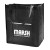 Custom Riptide Non-Woven Grocery Tote - Black Side view