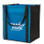 Custom Large Non-Woven Grocery Tote w/ Pocket - Sky blue