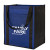 Custom Large Non-Woven Grocery Tote w/ Pocket - Royal blue