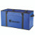Custom Organize-It Non-Woven Storage Tote - Blue Side view