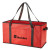 Custom Organize-It Non-Woven Storage Tote - Red with handle