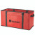 Custom Organize-It Non-Woven Storage Tote - Red Side view