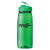 Custom 24 oz. PolySure Grip'N Sip Bottle - Translucent Green Open Cap View 