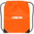 Custom Small Drawstring Backpack - Neon orange
