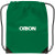 Custom Small Drawstring Backpack - Dark green