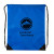 Custom 210D rPET Drawstring Backpack - Royal blue