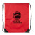 Custom 210D rPET Drawstring Backpack - Red