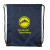 Custom 210D rPET Drawstring Backpack - Navy