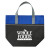 Custom Large Non-Woven Carry-It Cooler Tote - Royal blue