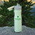 Custom 24 oz. Vertex Powder Coated Recycled Stainless Steel Bottle - Sage - Lifestyle