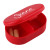 Custom Dual Compartment Pill Box - Translucent red Open View