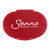 Custom Dual Compartment Pill Box - Translucent red