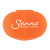 Custom Dual Compartment Pill Box - Translucent orange 