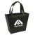 Custom Festival Non-Woven Tote - Black with Handle