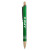 Custom Venosa Velvet-Touch Aluminum Pen with bamboo accents - Metallic green