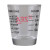 Custom Measurement Shot Glass - Back View