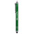 Custom Genoa Gravity Recycled Aluminum Stylus Pen - Metallic emerald green