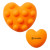 Custom Heart Push Pop Ball - Orange