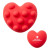 Custom Heart Push Pop Ball - Red