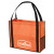 Custom Chandler Non-Woven Mesh Tote - Orange with Handle