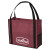 Custom Chandler Non-Woven Mesh Tote - Burgundy with Handle