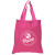 Custom 5.5 oz. Economy Cotton Canvas Tote - Hot pink