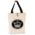 Custom 11.5 oz. Portland Button-Up Canvas Tote - Natural with black