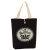 Custom 11.5 oz. Portland Button-Up Canvas Tote - Black with natural
