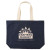 Custom 11.5 oz. Hillsboro Canvas Tote - Navy with natural