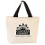 Custom 11.5 oz. Hillsboro Canvas Tote - Natural with black