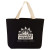 Custom 11.5 oz. Hillsboro Canvas Tote - Black with natural