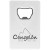 Custom Credit Card Bottle Opener - White