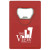 Custom Credit Card Bottle Opener - Translucent red