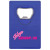 Custom Credit Card Bottle Opener - Translucent blue