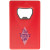Custom Credit Card Bottle Opener - Red