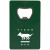 Custom Credit Card Bottle Opener - Dark green