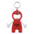Custom Bottle Buddy Opener & Key Tag - Red