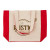 Custom 10 oz. Medford Cotton Canvas Tote - Red