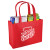 Custom rPET Non-Woven Shopping Tote - Red