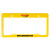 Custom License Plate Frame: 4 Hole With Straight Top - Yellow