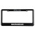 Custom License Plate Frame: 2 Hole With Straight Bottom - Black