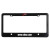 Custom License Plate Frame: 4 Hole With Straight Bottom - Black