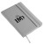 Custom Block rPET Journal w/ FSC Paper - Grey Angle View