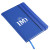 Custom Block rPET Journal w/ FSC Paper - Blue Angle View