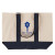 Custom 10 oz. Newport Cotton Canvas Nautical Tote - Navy